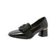 thumbnail image 4 of Zapatos de tacón bajo y grueso para mujer, zapatos de boda de moda, zapatos casuales de punta cerrada Negro, 4 of 7