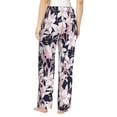 thumbnail image 6 of Pajama Pants Women - Pink Leaves Lilies Flowers Soft Breathable Sleep & Lounge Pants for Women, Comfy Casual Pj Pants Bottoms with Pockets, 6 of 7