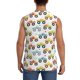 thumbnail image 4 of Balery Cartoon Monster Trucks Camisetas sin mangas para hombre, absorbe la humedad y protege contra el mal olor.-3X-Large, 4 of 7