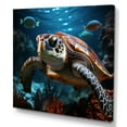 thumbnail image 2 of Designart "Serene Abstract Vista I" Animals Turtle Canvas Prints, 2 of 7