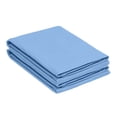 thumbnail image 2 of BNM Solid Flannel Cotton Pillowcases, Set of 2, King, Blue, 2 of 3