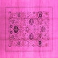 thumbnail image 1 of Ahgly Company Indoor Square Oriental Pink Industrial Area Rugs, 6' Square, 1 of 4