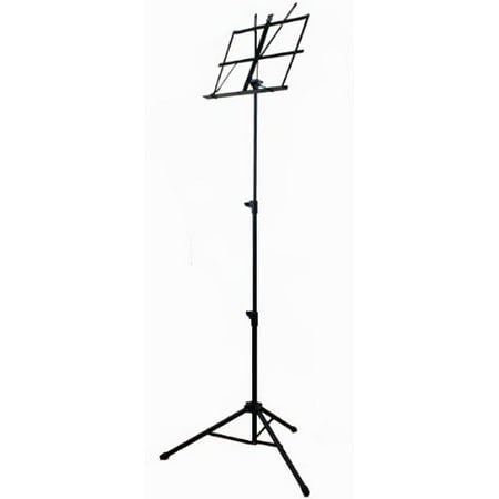 Hisonic 7125 Meuble à Musique Pliant en Aluminium Ultraléger, Noir