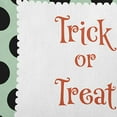 thumbnail image 2 of 20" x 20" Simply Daisy Halloween Trick or Treat Dots Polyester Indoor/Outdoor Pillow, Mint Green Qty 1, 2 of 6