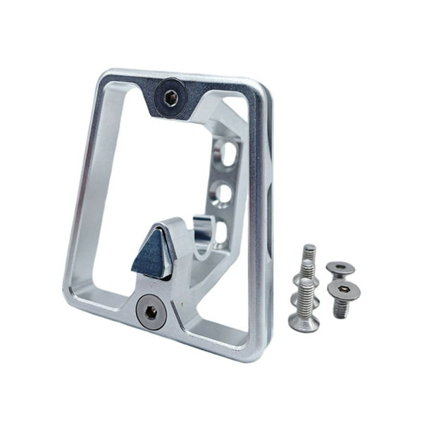 Soporte de bloque de soporte delantero de bicicleta de aleación de aluminio adaptador de estante de aluminio Plata Zulema Soporte delantero de la bicicleta