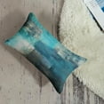 thumbnail image 6 of Set of 2 Throw Pillow Covers Modern Abstract Painting Blue White and Gray Decorative Sofa Pillow Cases Home Decor Standard Square 24x24 Inches Pillowcases, 6 of 6