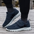 thumbnail image 2 of Men's Sneakers Comfortable Non- Walking Sport Shoes for Middle and Elderly Couples Lightweight Hook and Loop Models, 2 of 7