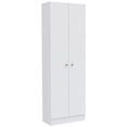 thumbnail image 2 of Wooden Cabinets, Multistorage Cabinet 71" H, Two Doors, Five Internal Shelves, White, White Living Room Cabinets,Particle Board Cabinets With Doors, Furniture Primary Living Space Cabinets, 2 of 6