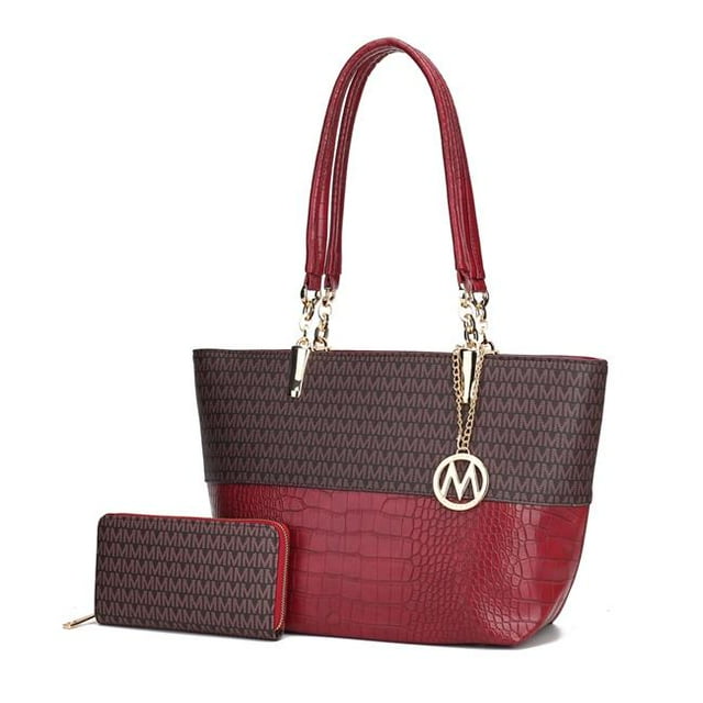 MKF Collection par Mia K. MKF-UM5523RD Sac Fourre-Tout Sasha, Rouge