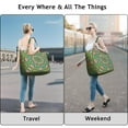 thumbnail image 4 of Boho Chic Mandala Large Capacity Tote Bag - Zippered Weekender with Interior Pockets, Ideal for Work, Gym & Travel, 4 of 5