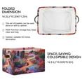 thumbnail image 2 of Storage Bins with Handle Fabric Organizer Basket Foldable Box 1 Pack Woman Walking in Garden 14.2x10.2x8.3, 2 of 8