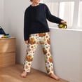 thumbnail image 5 of Disketp Thanksgiving With Turkey for Teenagers' Pajama Pants ,Lounge Pants Teen joggers Ideal for Home, School, or Sports-XS(5-6), 5 of 6