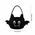 thumbnail image 4 of Gifts for Kids! Halloween Candy Bucket Trick or Treat Crochet Cotton Ghost Bats Cats Treat Snack Goodie Small Gift Basket 6.7in for Kids Party Favors by MPOISVA, 4 of 7