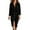 Black Dress, variant on Corduroy Shirt Dress for Women Long Sleeve Button Down Tunic Dresses Collared V-Neck Shift Midi Dress with Pocket Khaki M