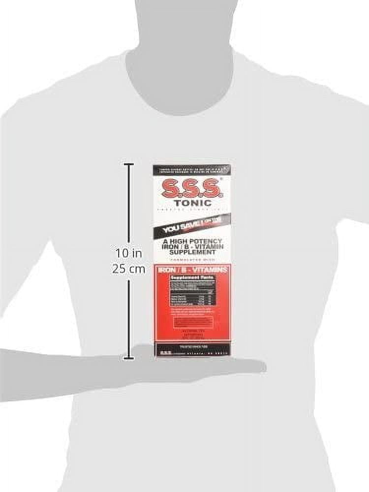 S.S.S. Tonic Liquid a High Potency Iron/ B-Vitamin Supplement, 20 Fl. Oz. (Pack of 3)