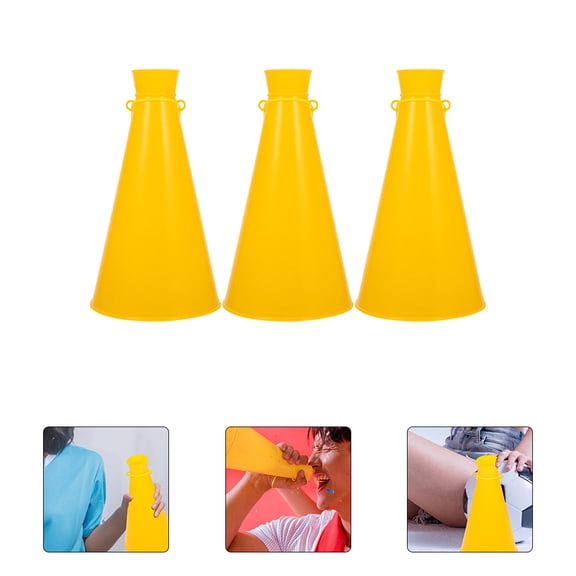 MLINS 6Pcs Practical Cheer Megaphone for Party Favor Sports Cheer Fun Party Noisemaker Toy