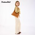 thumbnail image 7 of Montana West Hobo Bags for Women Ultra Soft Vegan Leather Ladies Crossbody Purse With Zipper, Brown, 7 of 7