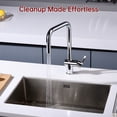thumbnail image 3 of SUMERAIN Pull Down Sprayer Kitchen Faucet with Single Handle, Stainless Steel Lead Free Kitchen Sink Faucet, Chrome Finish, 3 of 12