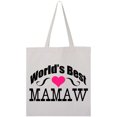 thumbnail image 3 of Inktastic World's Best Mamaw Tote Bag, 3 of 4