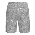 thumbnail image 6 of Naloa GlitterSilver Men's Beach Shorts, Surfing shorts, Swim trunks, Quick Dry Swim Trunks for Surfing Beach Fun - Large, 6 of 9