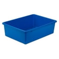 thumbnail image 2 of Honey-Can-Do Lightweight Large Plastic Bin, Blue, 2 of 2