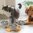 thumbnail image 6 of Dualoai Elevated Cat Bowls Kitty Dishes Height Adjustable for Indoor Cats Small Dogs, 6 of 9