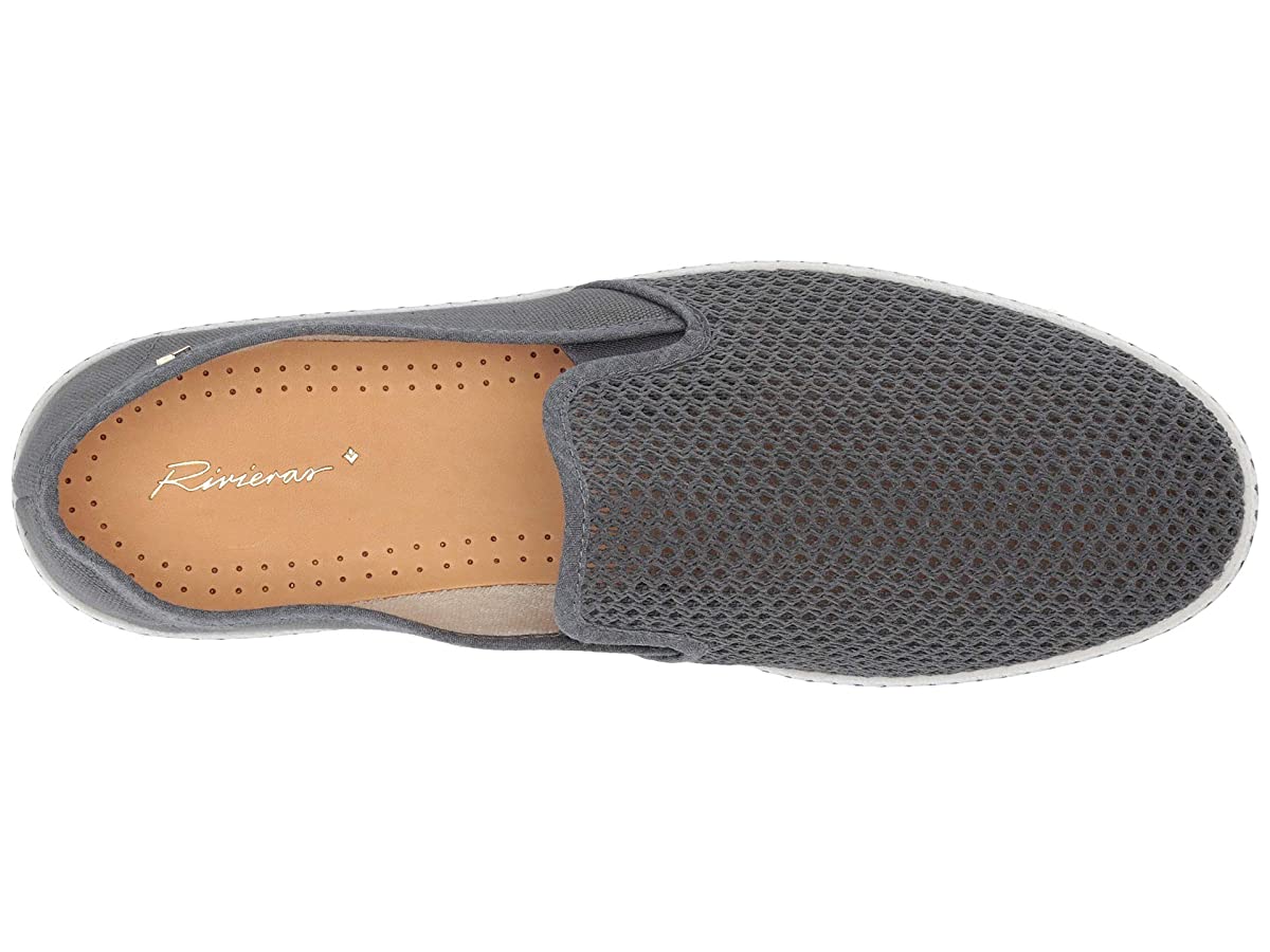 RIVIERAS Mens Gray Woven Goring Classic 20 Round Toe  display picture 2