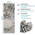 thumbnail image 2 of Green Leaf Pattern Hot Yoga Mat Towel Non Slip for Hot Yoga - Quick-Drying Yoga Mat Cover with 4 Corner Pockets with Travel Bag - Hot Yoga Towel Non Slip 74"x26", 2 of 6