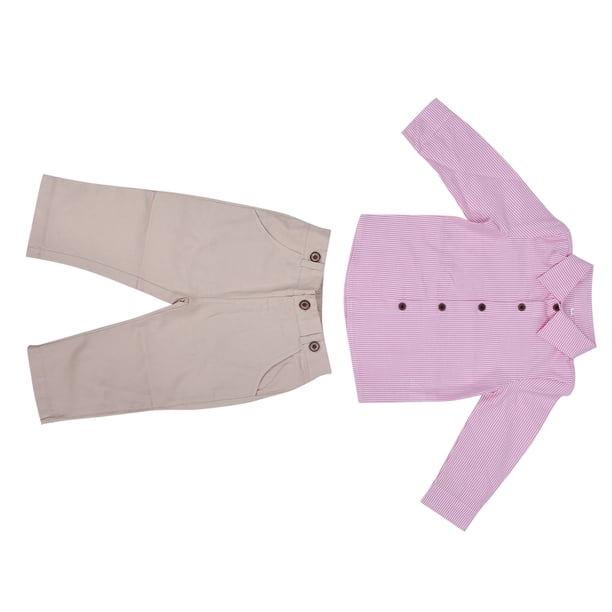 Conjunto de pantalones y camisas para niño delicado lavable seguro respetuoso con la piel traje de caballero para bebé bonito a la moda para boda para fiesta de cumpleaños Higoodz Otros