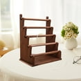thumbnail image 6 of Sharplace Wood Bangle Bracelet Holder Watch Display Headband Holder Watch Rack Jewelry Organizer for Live Broadcast Store Jewelry Props 5 Tier, 6 of 9