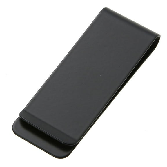 Yucurem Metal Stainless Steel Money Clip Holder Folder Collar Clip (Black)