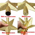 thumbnail image 4 of Christmas Tree Topper with LED Light Clear Five Pointed Star Tree Topper Plug in for Xmas New Year Lighted Christmas Tree Decoration, 4 of 6