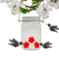 thumbnail image 5 of SATRINO Hummingbird Feeder Portable Hanging Outdoor Hummingbird Feeder Clear Flowing Reservoir Hummingbird Feeder For Garden Yard Patio Decoration 500ml, 5 of 7