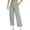 Mint Green, variant on High Waisted Work Pants for Women Women's Solid Color Slicker Slim Slim Pocket High Waist Wide Leg Pants With Belt Wide Leg Casual Suit Pants Ndbuld Gray 2XL