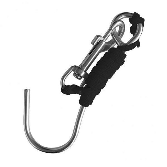 koolsoo 2x Underwater Scuba Diving Single Hook W/ Line & Snap