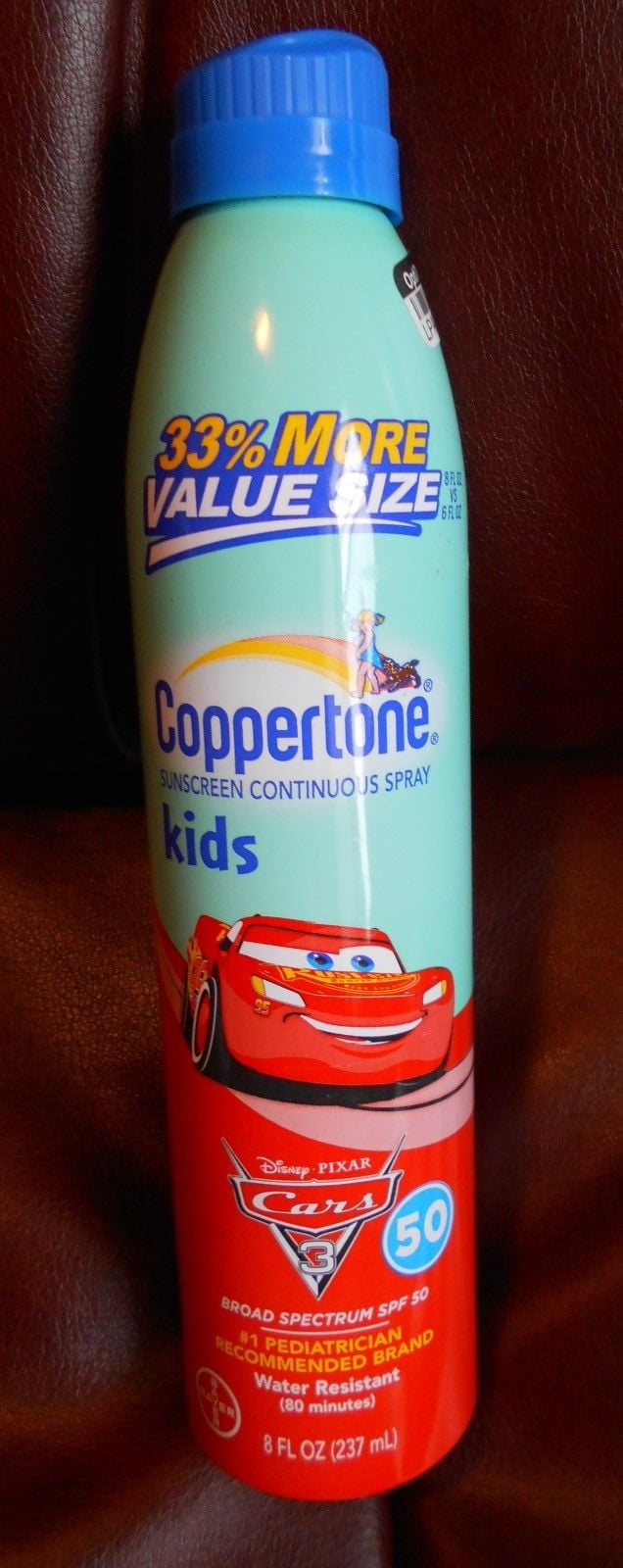 Coppertone Kids "CARS 3" Sunscreen Lotion SPF 50 8 oz