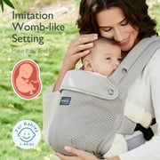 Momcozy Breathable Mesh Baby Carrier, Ergonomic and Lightweight, Fits Babies 7-44 lbs, Enhanced Lumbar Support, All-Day Comfort, Hands-Free Parenting