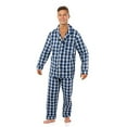 thumbnail image 3 of Bill Baileys Sleepwear Men's Broadcloth Woven Pajama Set (2X-Large, Black White Shaded), 3 of 4