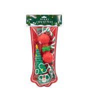 PAWYOPIA Christmas Dog Stocking Toys with Novelty Dog Toys, Xmas Stocking Pet Set, Interactive Pet Gifts, E