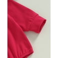 thumbnail image 6 of Franhais Baby Girls Christmas Crewneck Romper Long Sleeve Letter Print Loose Fit Playsuit 3-24 Months, 6 of 7
