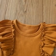 thumbnail image 4 of Mercatoo Toddler Girl Clothes I𝐧fant Tulle Romper Ruffle Solid Clothes 2PCS Set Bow Shorts Girls Matching Outfits Girl and Baby, 4 of 8