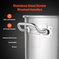 thumbnail image 4 of VEVOR Stainless Steel Stockpot, 42 Quart Large Cooking Pots, Cookware Sauce Pot with Basket, Lid, and Handle, Heavy Duty Commercial Grade Stock Pot, Sanding Treatment, for Large Groups Events Silver, 4 of 8