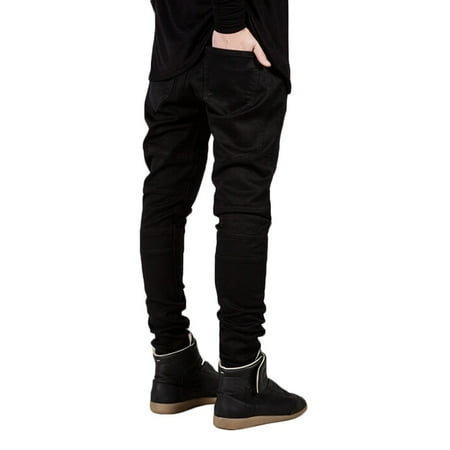 Men Male Designed Straight Motorcycle Slim Fit Ripped Biker Jeans Pant Denim Trousers Foot Black In Pants Skinny Joggers