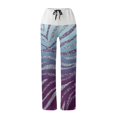 thumbnail image 3 of WILLBEST Pantalones Casuales de Cintura Alta Para Mujer, Pantalones de Yoga Holgados Con Cintura Elástica y Bolsillos, Pantalones Largos Estampados Cómodos Extra Grande, 3 of 5