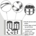 thumbnail image 2 of Paquete de 8 Aros para Muffins Ingleses, Bollos 4 Pulgadas, Tarta Doble Laminado Acero Inoxidable, Moldes PasteleríA Cocinar, 2 of 5