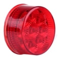 thumbnail image 1 of CCIYU Truck Side Marker Lamp Universal&nbsp;10Pcs 2'' Red Round Sealed Waterproof 12V 9LED Side Marker Clearance Light Bulbs with Rubber Mounting Grommet and Pigtails, 1 of 5