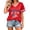 Hot Pink, variant on Women's 2026 Soccer USA V-Neck T-Shirt Short Sleeve Letter Print USA Football Fan Tops, Patriotic Red White Blue Star Pattern Jersey Style Casual Loose Fit Gift for Mom Wife Girlfriend (L)