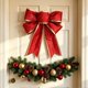 thumbnail image 5 of MTBLYS Lazos para árbol de Navidad para decoración | Adornos navideños de tela grandes|Lazos festivos colgantes para guirnaldas|coronas|fiestas y decoración del hogar, 5 of 5