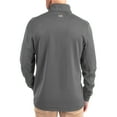 thumbnail image 2 of Men's-Cutter & Buck  Gray Auburn Tigers DryTec Traverse Stretch Eco Tri-Blend Quarter-Zip Pullover, 2 of 2