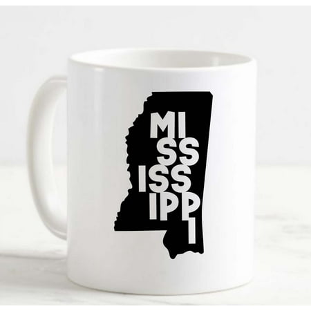 

Coffee Mug Mississippi Home Map United States Love White Cup Funny Gifts for work office him her